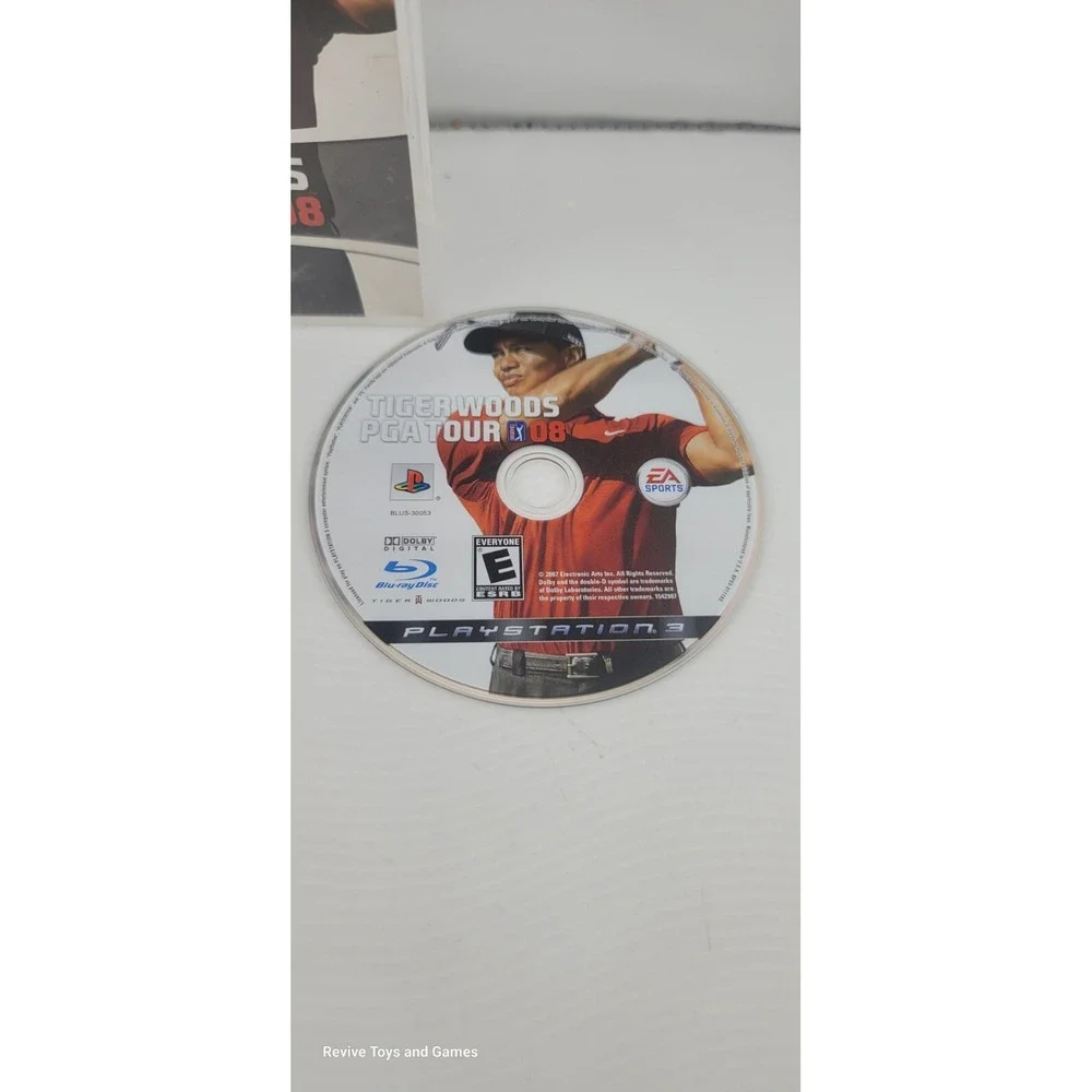 Tiger Woods PGA Tour 08‎ (Sony PlayStation 3, PS3, 2010) Game and Case Tested